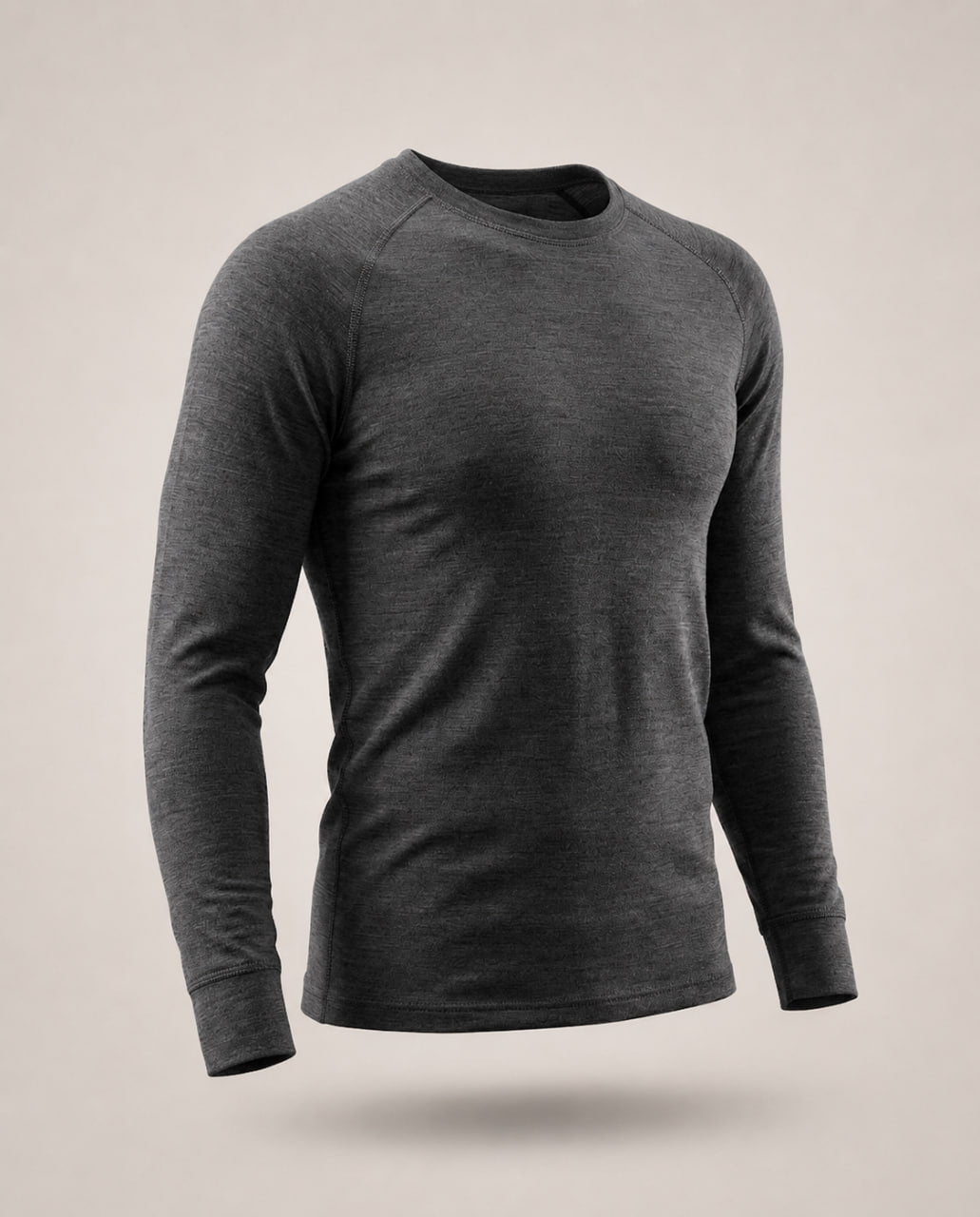 Merino Langarmshirt Herren 250 g